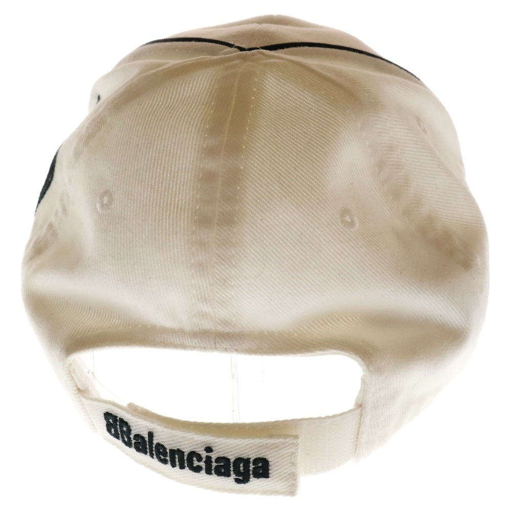 BALENCIAGA(バレンシアガ) Paris Soccer Cap ベースボールキャップ 帽子 ホワイト
