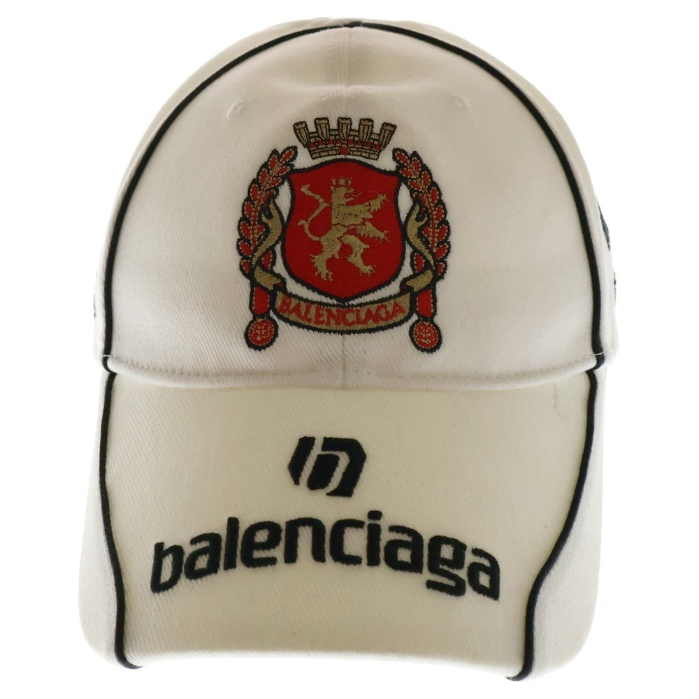 BALENCIAGA(バレンシアガ) Paris Soccer Cap ベースボールキャップ 帽子 ホワイト