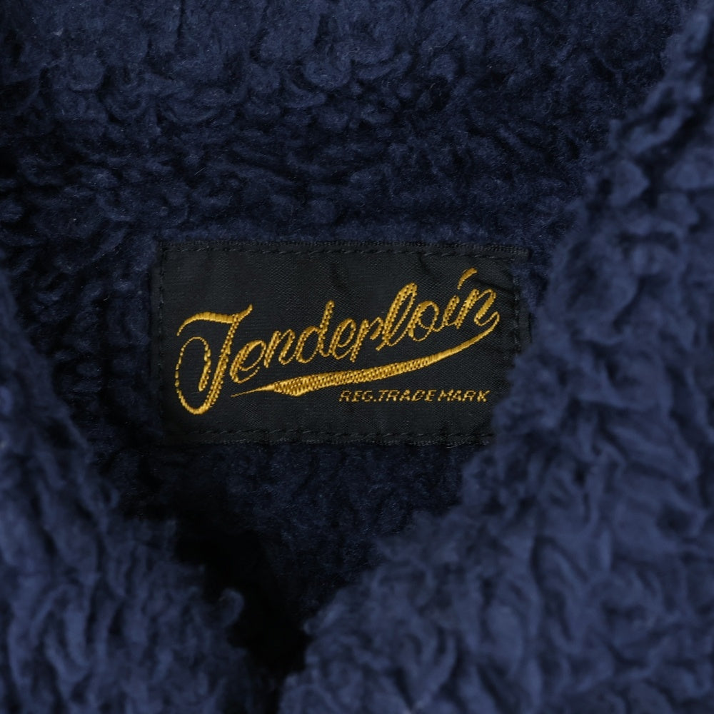TENDERLOIN(テンダーロイン) コーデュロイ スナップボタン ボアジャケット ネイビー