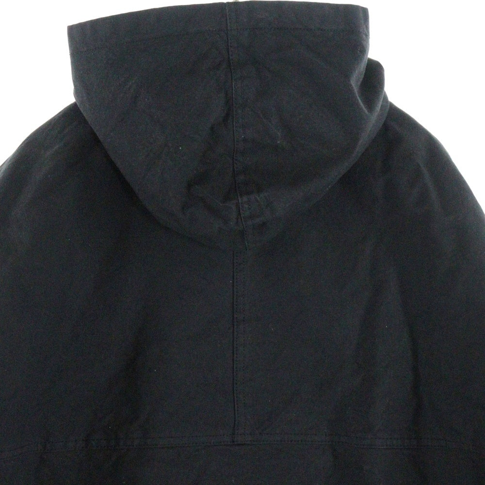 STUSSY(ステューシー) 25AW WAXED COTTON WORK JACKET ワックスド コットン フード ワークジャケット ブラック