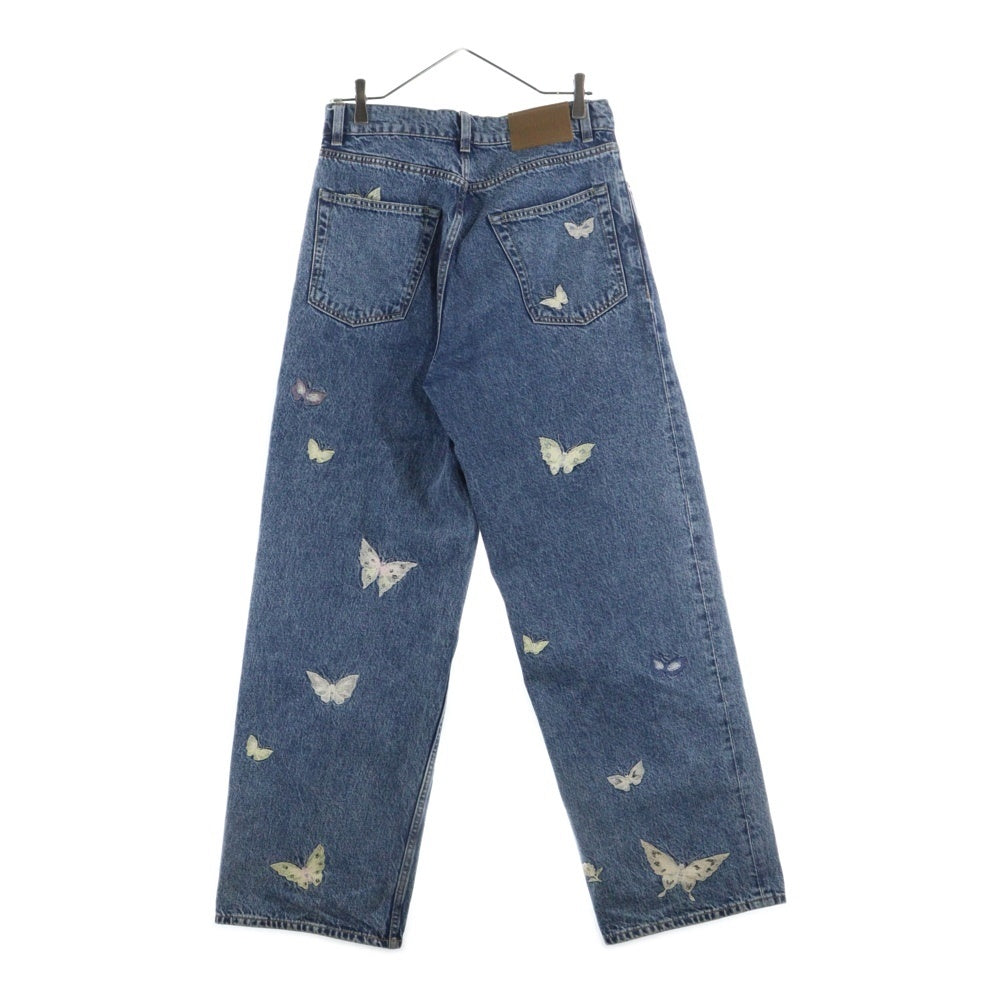 OUR LEGACY(アワーレガシー) 25SS VAST CUT バタフライ 刺繍 デニムパンツ インディゴ