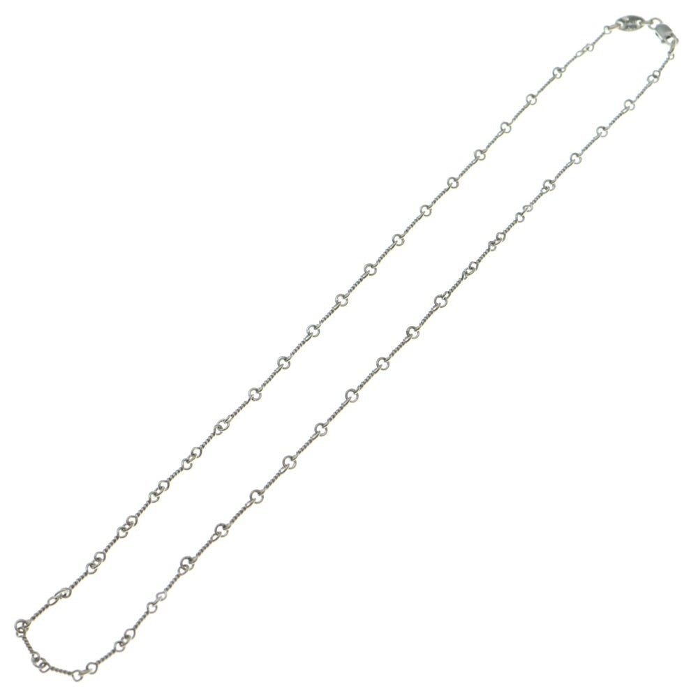 CHROME HEARTS(クロムハーツ) 18KWG NECKCHAIN T16 ツイストチェーンネックレス 16inch ホワイトゴールド BCA001