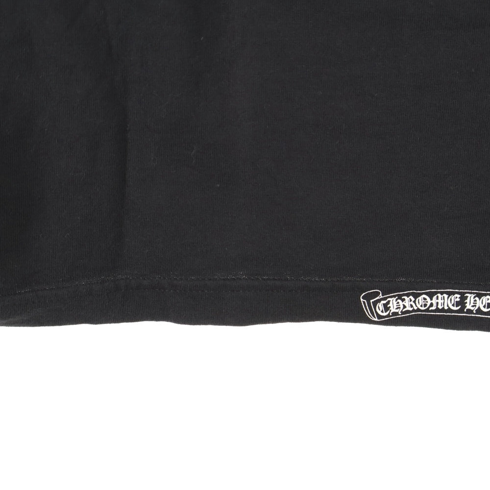 CHROME HEARTS(クロムハーツ) OSAKA Horseshoe ホースシュープリント フロントポケット 長袖Tシャツ カットソー ブラック