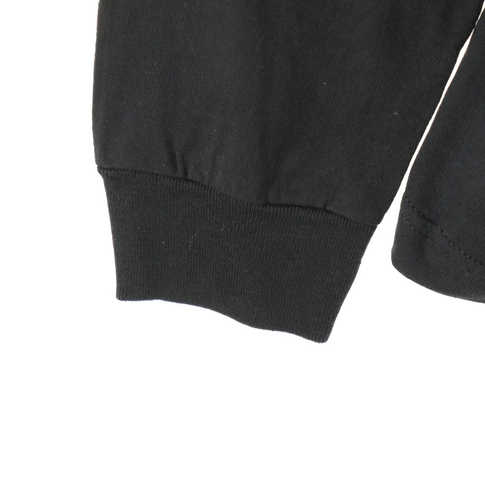 CHROME HEARTS(クロムハーツ) OSAKA Horseshoe ホースシュープリント フロントポケット 長袖Tシャツ カットソー ブラック