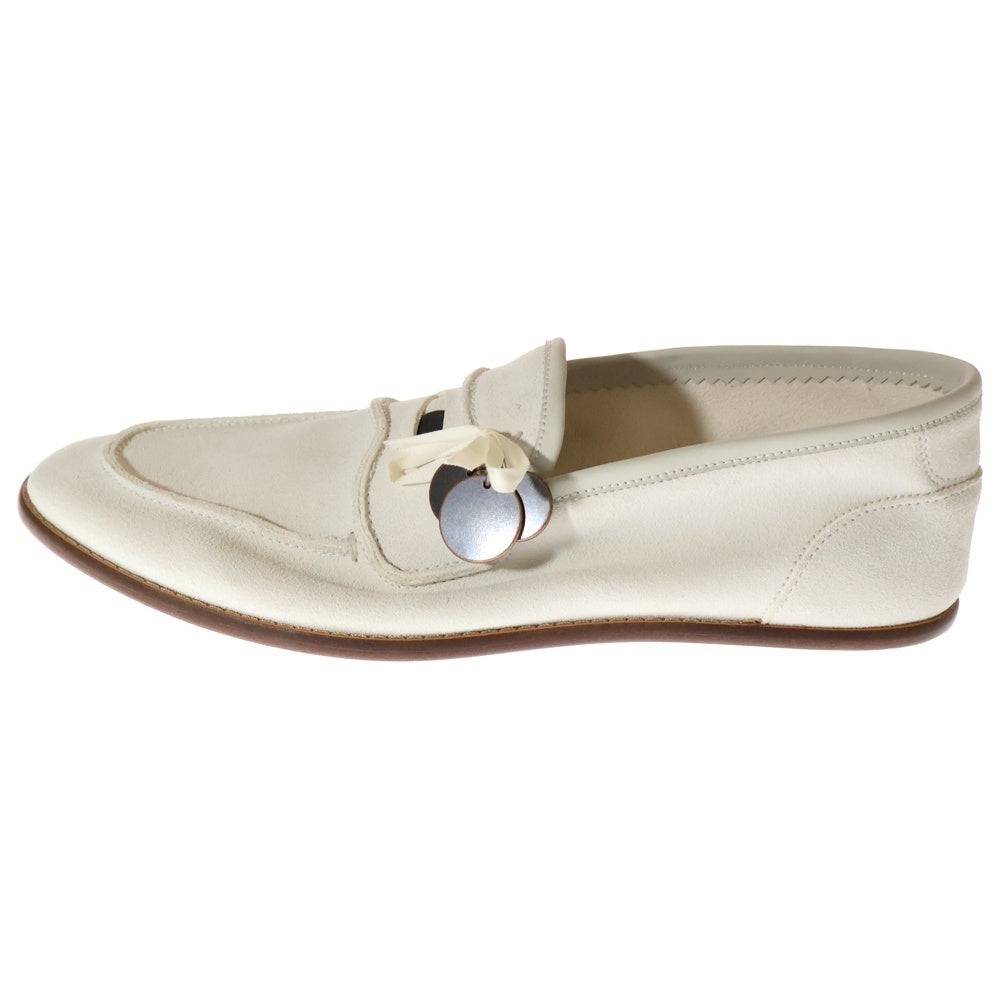 midorikawa(ミドリカワ) 25SS × SUICOKE COIN LOAFERS スウェードレザー コインローファー シューズ アイボリー US9/27cm
