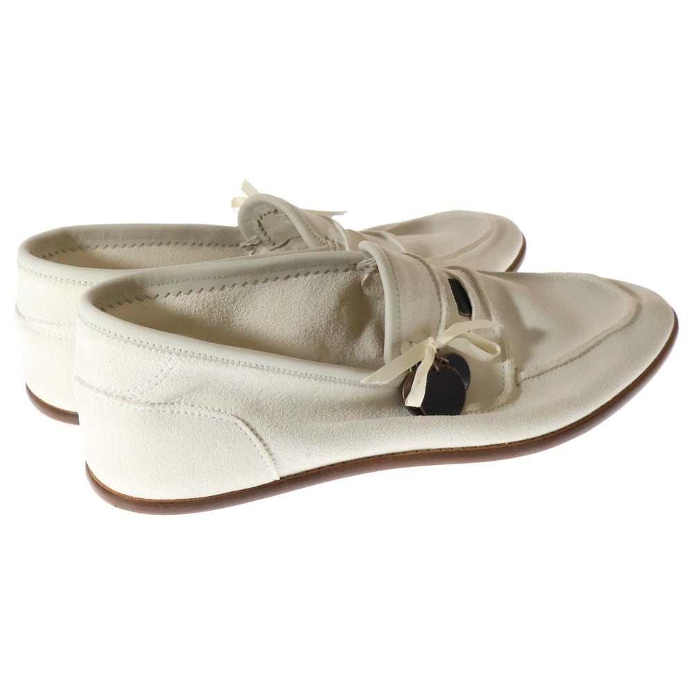 midorikawa(ミドリカワ) 25SS × SUICOKE COIN LOAFERS スウェードレザー コインローファー シューズ アイボリー US9/27cm