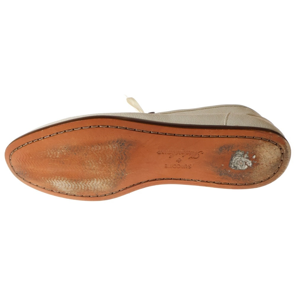 midorikawa(ミドリカワ) 25SS × SUICOKE COIN LOAFERS スウェードレザー コインローファー シューズ アイボリー US9/27cm