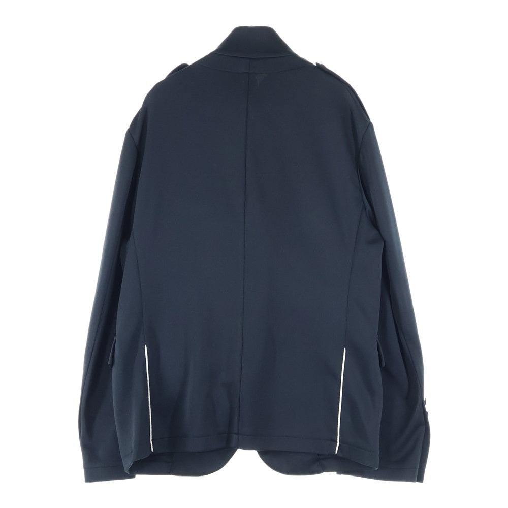 Ground Y(グラウンドワイ) SMOOTH PIPING SHORT JACKET スムースピピング ショートジャケット ブラック GP-J29-900