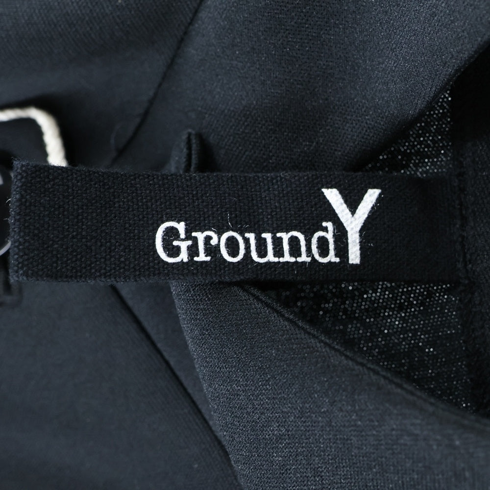 Ground Y(グラウンドワイ) SMOOTH PIPING SHORT JACKET スムースピピング ショートジャケット ブラック GP-J29-900
