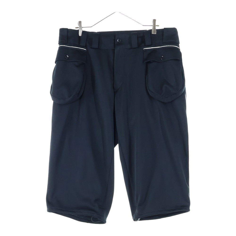 Ground Y(グラウンドワイ) POLYESTER SMOOTH SHORT PANTS ポケットデザイン ハーフパンツ ショートパンツ ブラック GP-P16-900