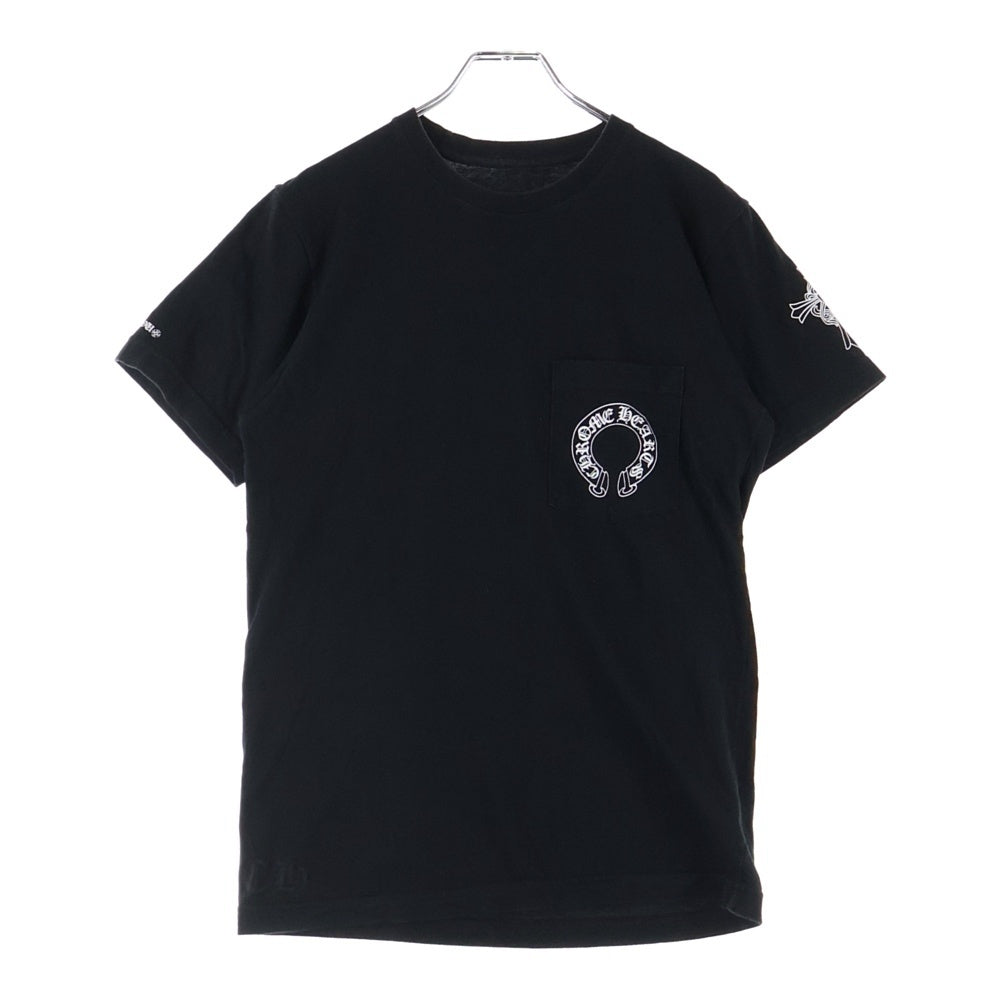 CHROME HEARTS(クロムハーツ) Made In Hollywood Logo メイドインハリウッドトーキョー ロゴ ホースシューCHプラス 半袖Tシャツ ブラック