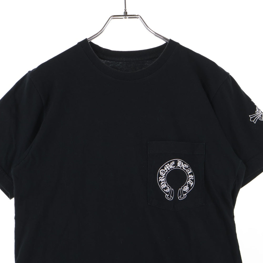 CHROME HEARTS(クロムハーツ) Made In Hollywood Logo メイドインハリウッドトーキョー ロゴ ホースシューCHプラス 半袖Tシャツ ブラック