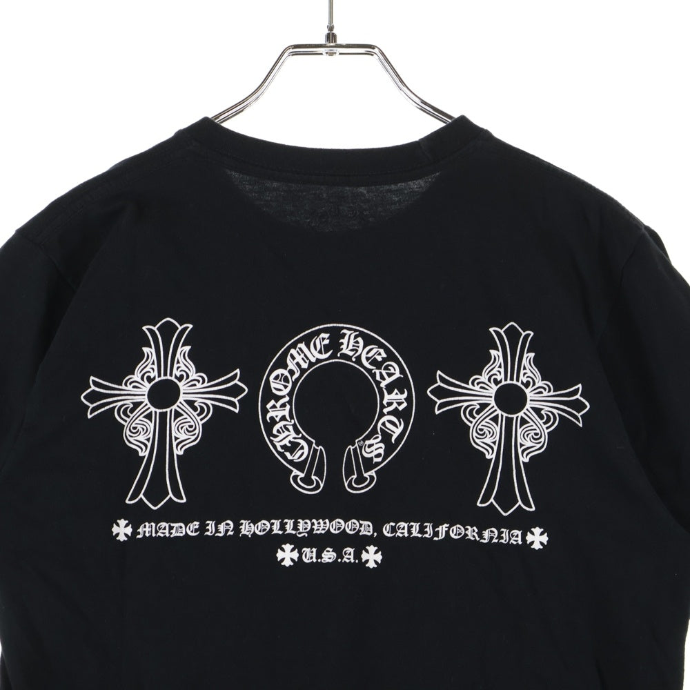 CHROME HEARTS(クロムハーツ) Made In Hollywood Logo メイドインハリウッドトーキョー ロゴ ホースシューCHプラス 半袖Tシャツ ブラック