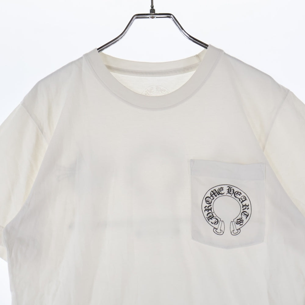 CHROME HEARTS(クロムハーツ) Made In Hollywood Logo メイドインハリウッドトーキョー ロゴ ホースシューCHプラス 半袖Tシャツ ホワイト