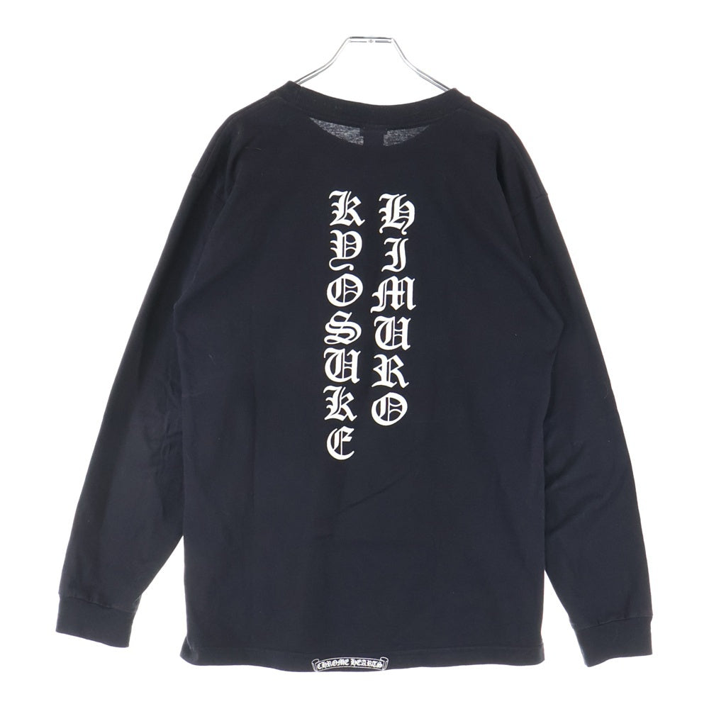 CHROME HEARTS(クロムハーツ) ×氷室京介 OLD グリフィン バックロゴ 長袖Tシャツ ブラック