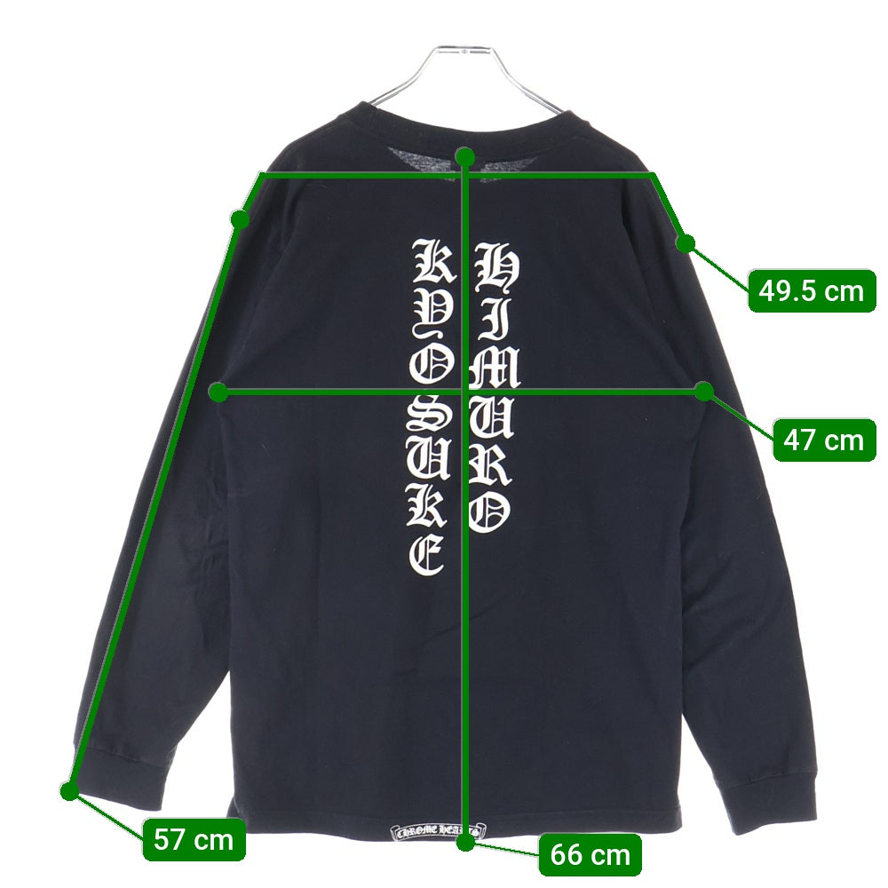CHROME HEARTS(クロムハーツ) ×氷室京介 OLD グリフィン バックロゴ 長袖Tシャツ ブラック