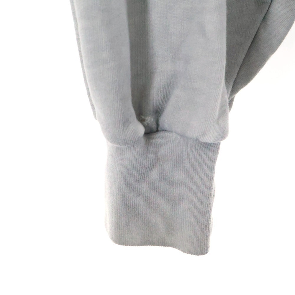 BALENCIAGA(バレンシアガ) 22SS Metal Hoodie Oversized メタルロゴプリントフーディ オーバーサイズプルオーバーパーカー グレー