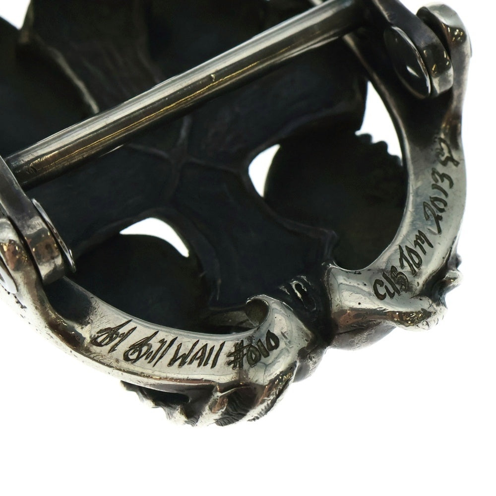 Bill Wall Leather/BWL(ビルウォールレザー) クロス ウィングモチーフ ベルト バックル シルバー