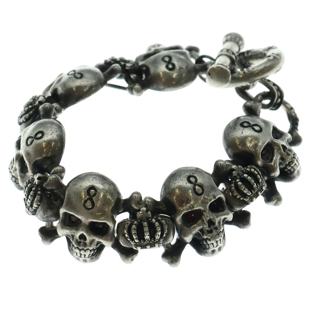 Justin Davis(ジャスティンデイヴィス) Skull スカル ブレスレット シルバー