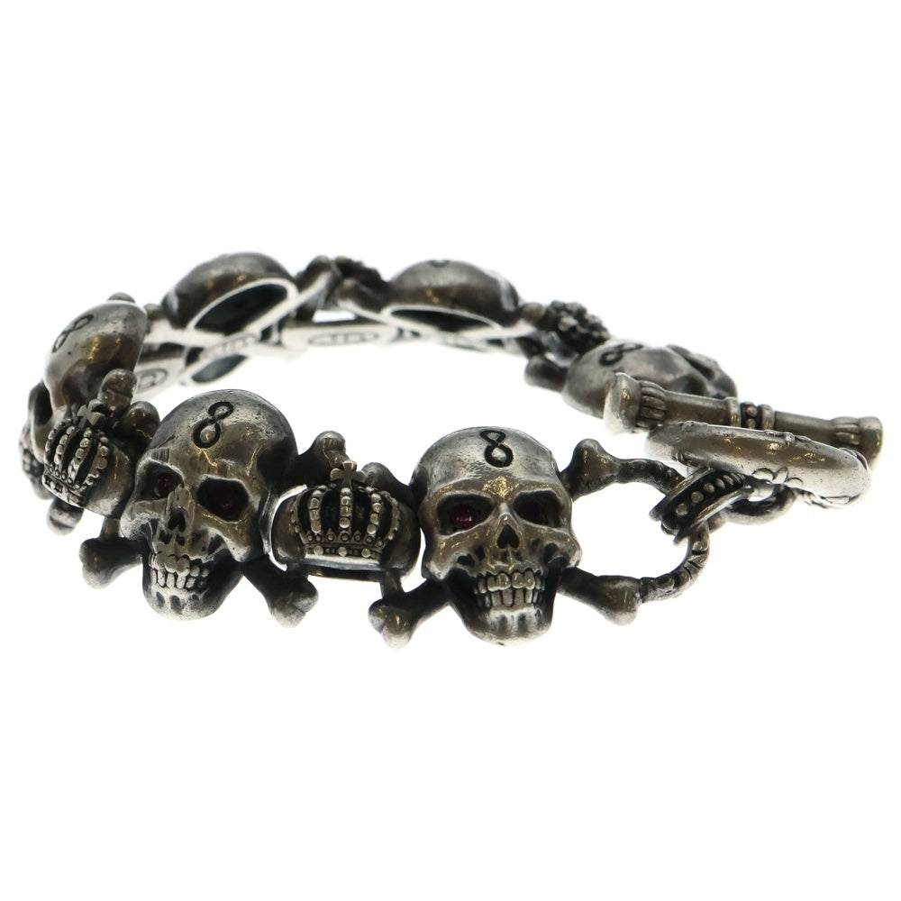 Justin Davis(ジャスティンデイヴィス) Skull スカル ブレスレット シルバー