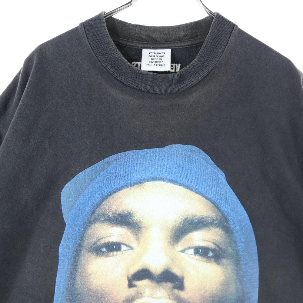 ヴェトモン VETEMENTS 16AW Snoop Dogg サイズ:XS スヌープドッグプリントTシャツ 中古 OM10 VETEMENTS(ヴェトモン) 16AW Snoop Dogg Tee WF17TP14 スヌープドック