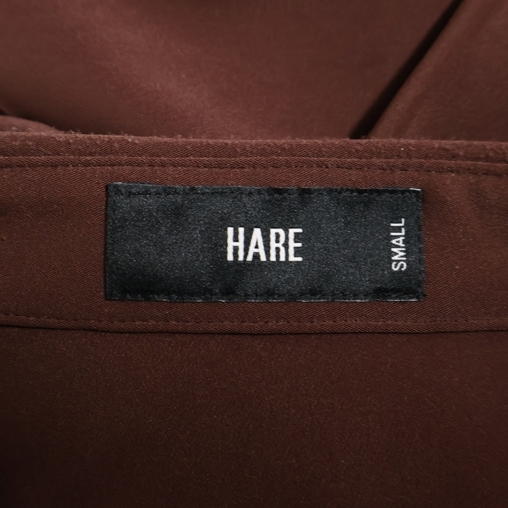 HARE(ハレ) トロミ長袖シャツ ブラウン