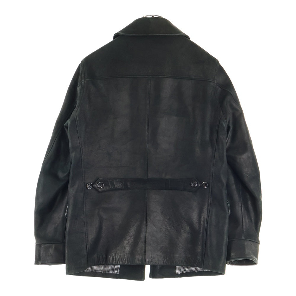 STUSSY ステューシー カウレザージャケット レザーカーコート STUSSY(ステューシー) カウレザー 牛革 カーコート ジャケット ブラック