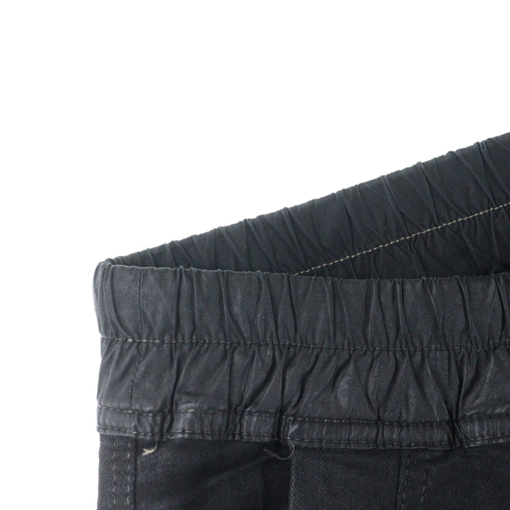 DRKSHDW(ダークシャドウ) 21AW MASTODON CUT PANTS IN STRETCH DENIM マストドンカット デニムジョガーパンツ DU02A3386-SBB ブラック