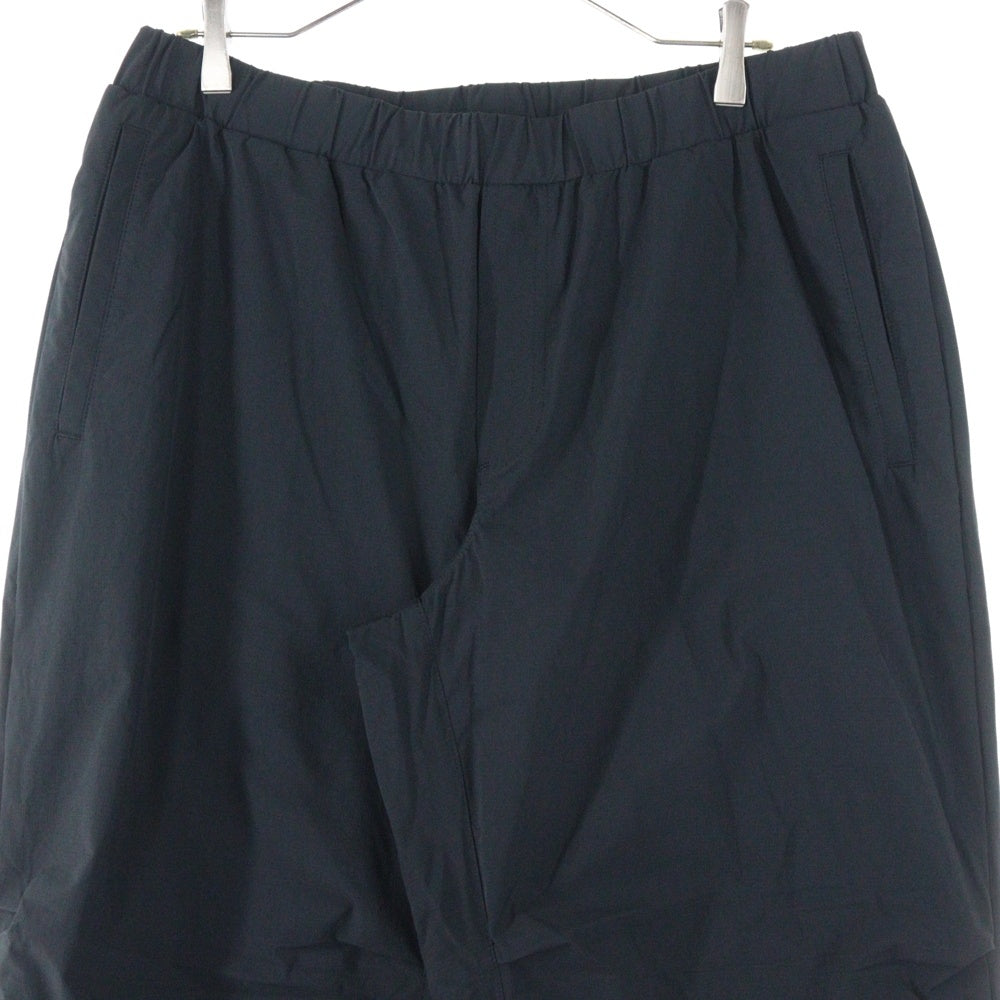 NO BRAND(ノーブランド) 44 Label Group ID DRAWSTRING フォーティフォーレーベルグループ ID ドローストリング ナイロンワイドパンツ B0030572 ブラック