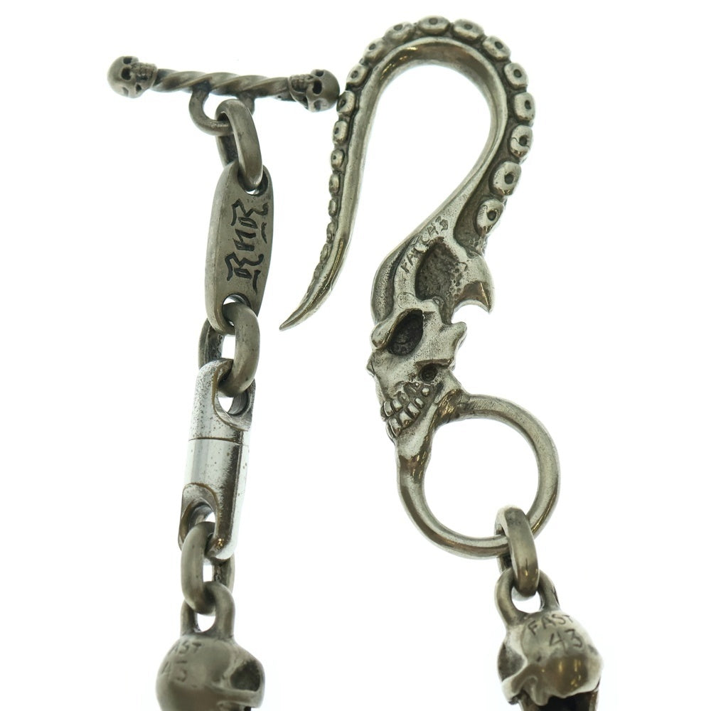 Travis Walker(トラヴィスワーカー) Fast43 R.N.R WC 5TH ファスト43 スカルウォレットチェーン シルバー