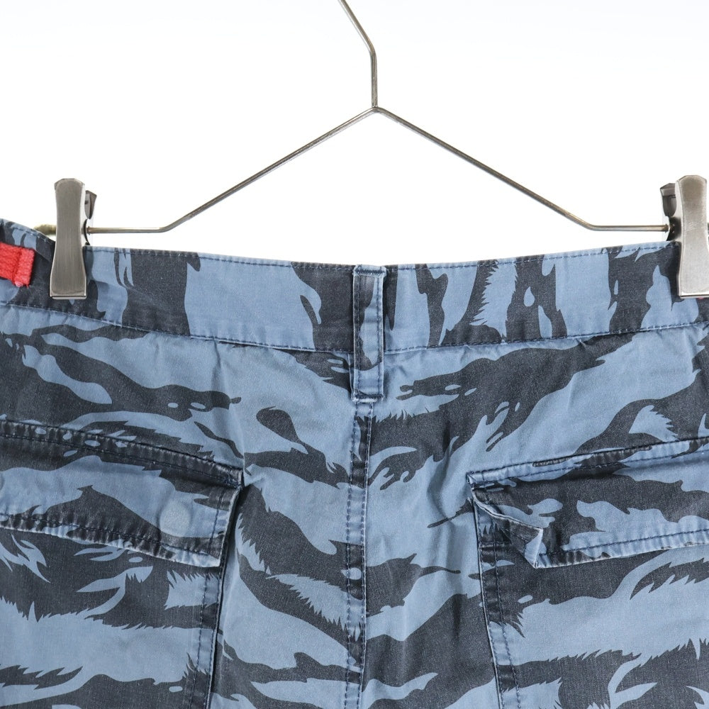 STUSSY(ステューシー) タイガーカモ ミリタリーショーツ ハーフパンツ ブルー