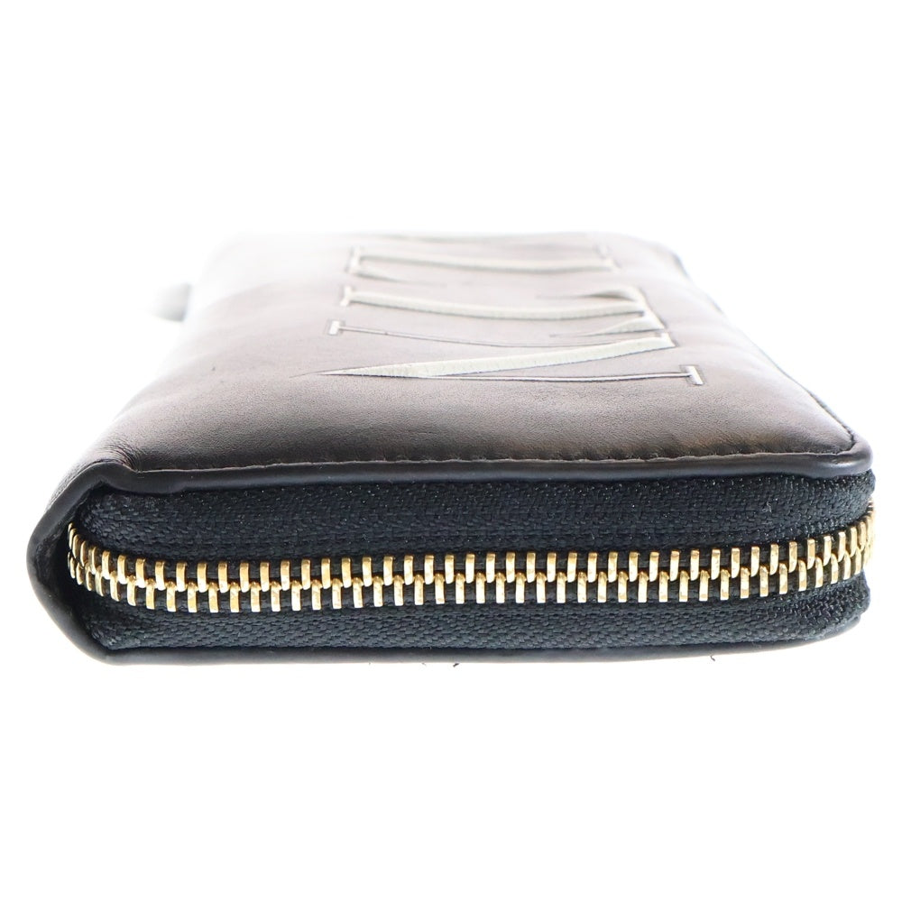 VALENTINO(ヴァレンティノ) ロゴプリントデザイン 長財布 ウォレット ブラック