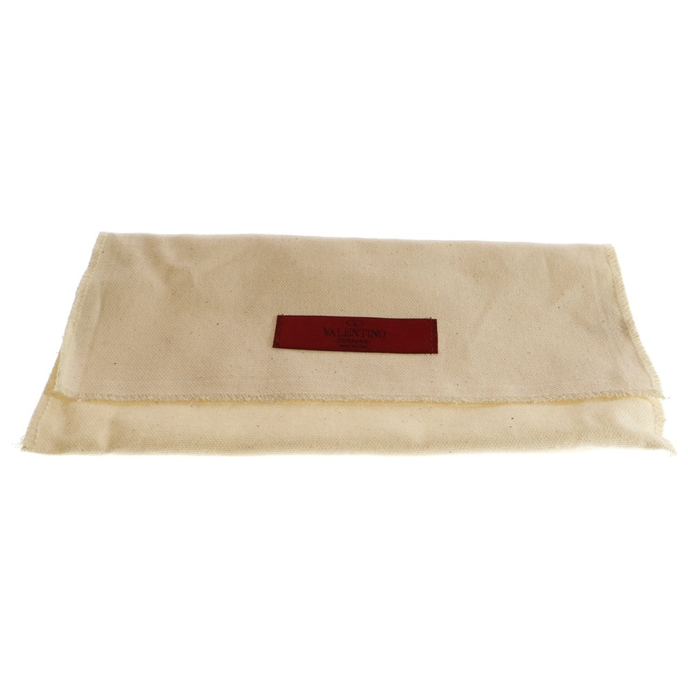 VALENTINO(ヴァレンティノ) ロゴプリントデザイン 長財布 ウォレット ブラック