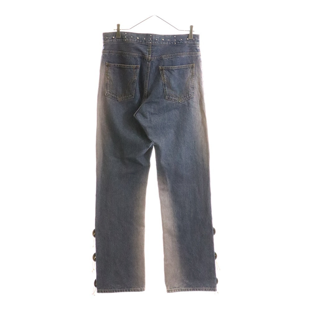 JUN / NAKAYAMA(ジュンナカヤマ) 24AW WESTERN STUDS DENIM PANTS ウェスタン スタッズデニムパンツ インディゴ JN-FW24-028