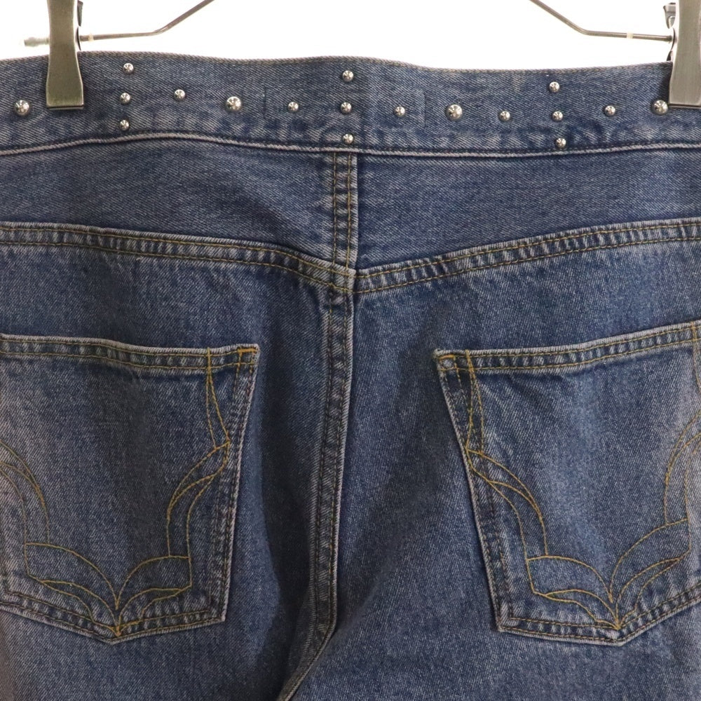 JUN / NAKAYAMA(ジュンナカヤマ) 24AW WESTERN STUDS DENIM PANTS ウェスタン スタッズデニムパンツ インディゴ JN-FW24-028