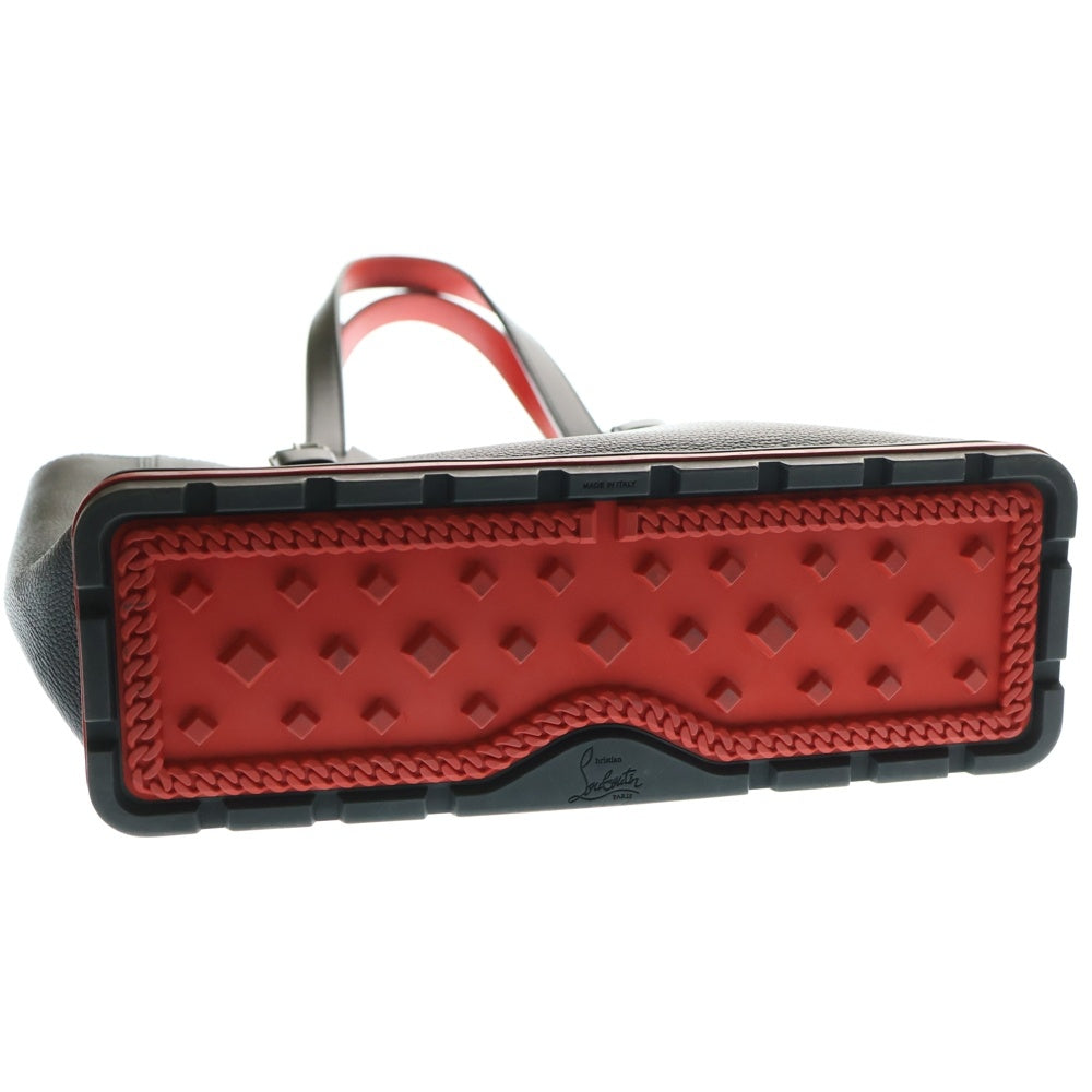 CHRISTIAN LOUBOUTIN(クリスチャンルブタン) KABIKER SMALL カバイカースモール レザートートバッグ ブラック 1205119