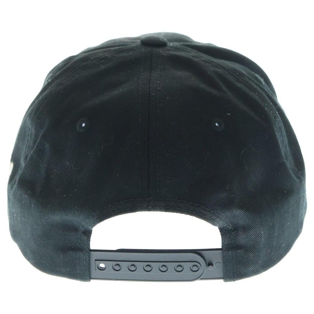 STUSSY(ステューシー) Chenilles S Low Pro Cap ロゴ スナップバック ベースボールキャップ 帽子 ブラック