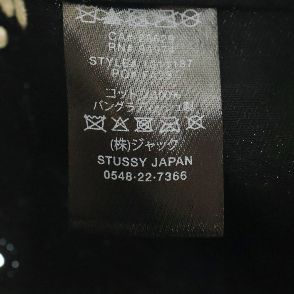 STUSSY(ステューシー) Chenilles S Low Pro Cap ロゴ スナップバック ベースボールキャップ 帽子 ブラック