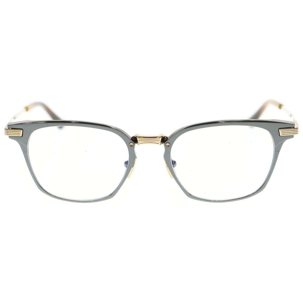 DITA(ディータ) LINRCON スクエアーフレーム メガネ アイウェア 眼鏡 ブラック/ゴールド DTX167--A-02