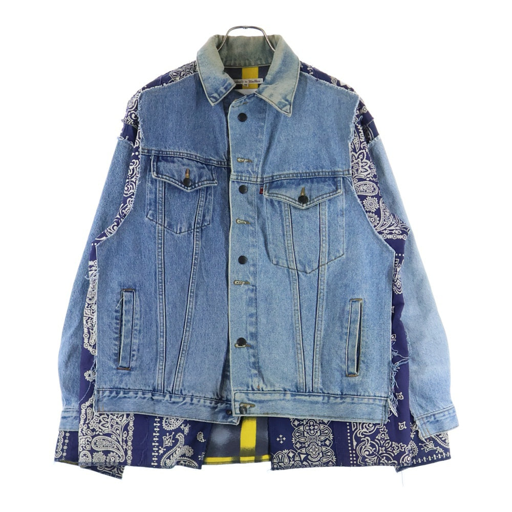 Rebuild by needles(リビルドバイニードルス) Covered Reversible Jacket カバードリバーシブルジャケット 再構築デニムジャケット LQ561 インディゴ/ネイビー