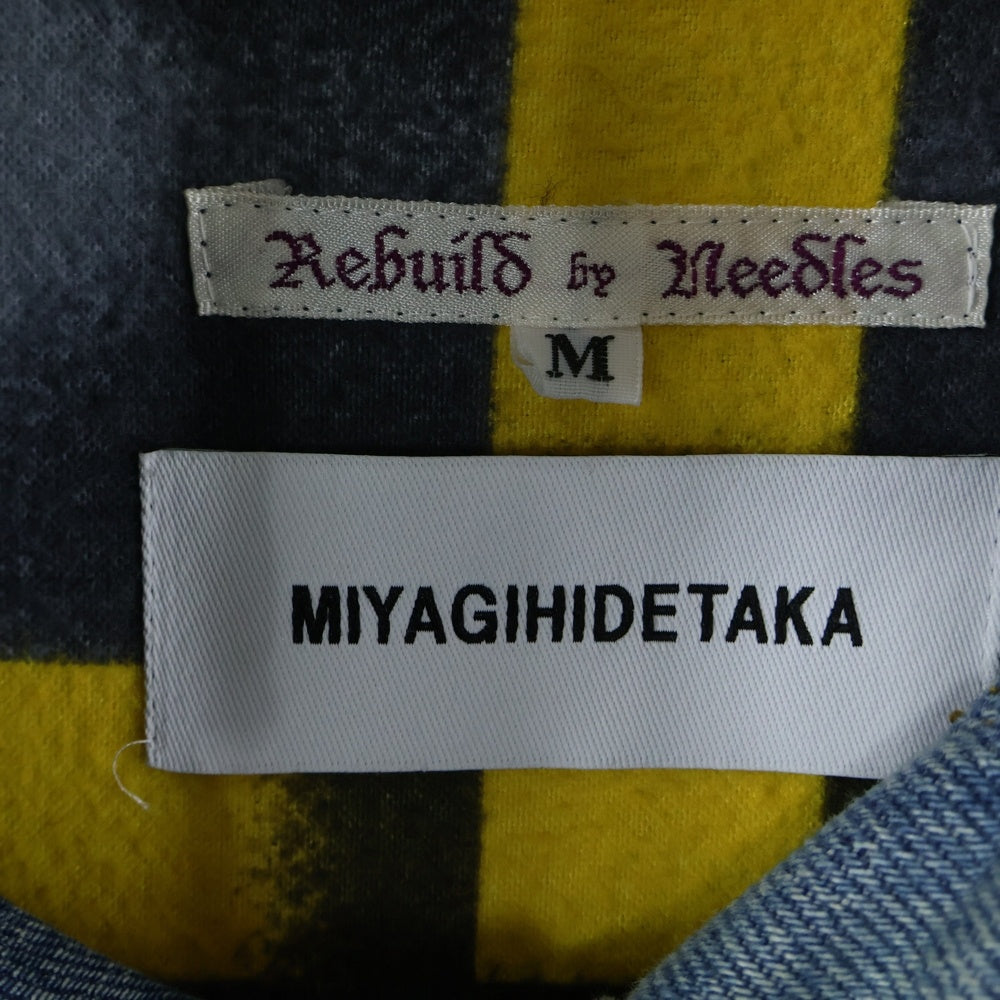 Rebuild by needles(リビルドバイニードルス) Covered Reversible Jacket カバードリバーシブルジャケット 再構築デニムジャケット LQ561 インディゴ/ネイビー