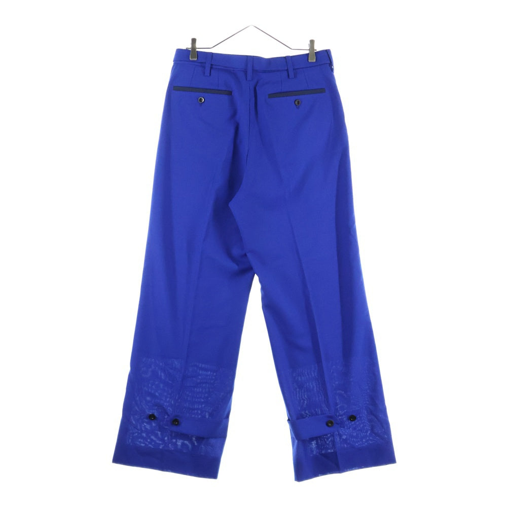 Sacai(サカイ) 22SS Suiting Pants スーチングパンツ ベルトデサインスラックス 22-02672M ブルー