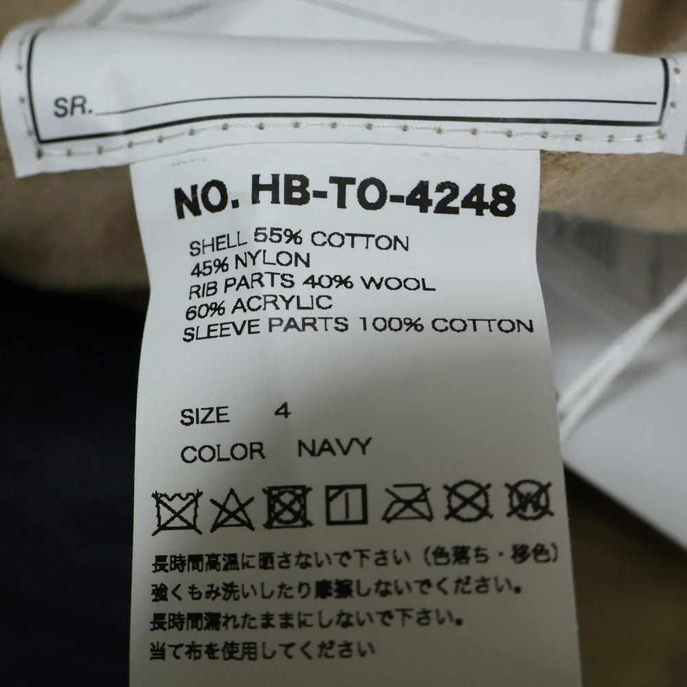 TENDER PERSON(テンダーパーソン) 24SS Crochet Sleeve Jscket クロシェスリーブジップアップブルゾンジャケット HB-TO-4248 マルチ