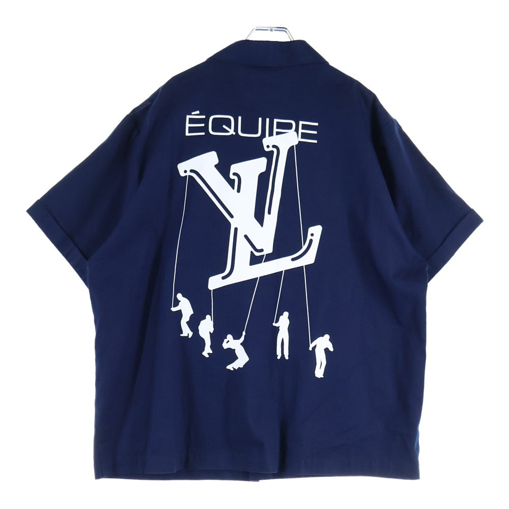 LOUIS VUITTON(ルイヴィトン) 21SS LVフレンド ズームと仲間たちの冒険 ショートスリーブシャツ ボタンダウン半袖シャツ HKS90WZXI ネイビー