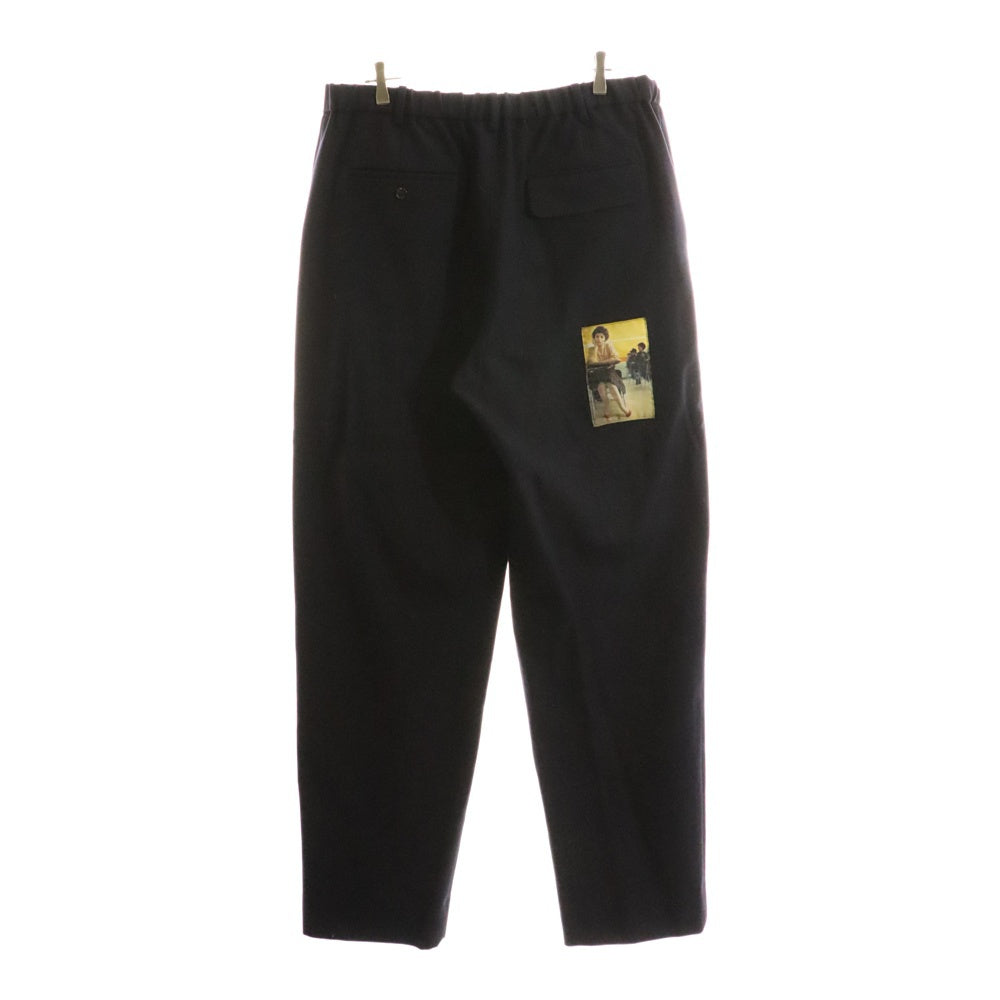 UNDERCOVER(アンダーカバー) 24AW ×Twin Peaks Patch Pants ツインピークス パッチパンツ ドローストリングイージースラックス パンツ UC2D4501-1 ブラック