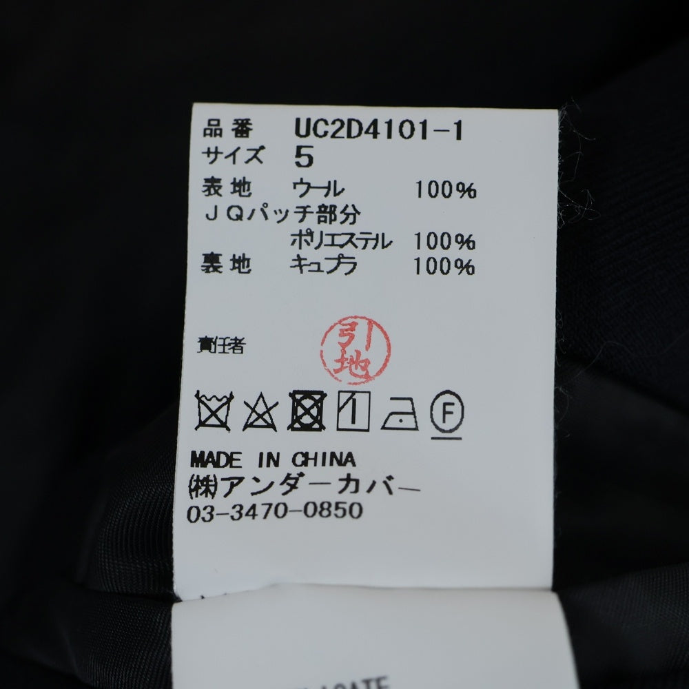 UNDERCOVER(アンダーカバー) 24AW ×Twin Peaks Patch Jacket ツインピークス パッチジャケット プリントパッチテーラードジャケット UC2D4101-1 ブラック