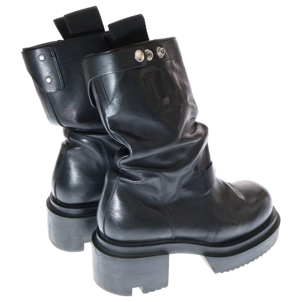 Rick Owens(リックオウエンス) 24AW PULL ON BOGUN BOOTS ロングブーツ ブラック