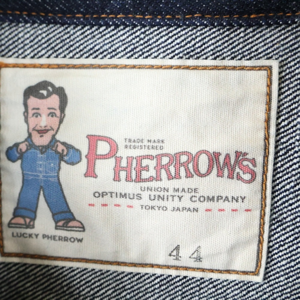 PHERROW'S(フェローズ) 1st TYPE1 デニムジャケット インディゴ