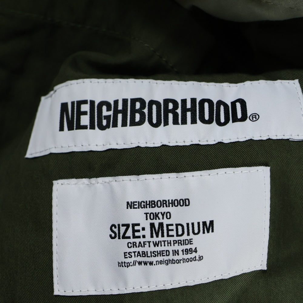 NEIGHBORHOOD(ネイバーフッド) ジップアップ キルティングライナー フィールドジャケット ミリタリーコート カーキ
