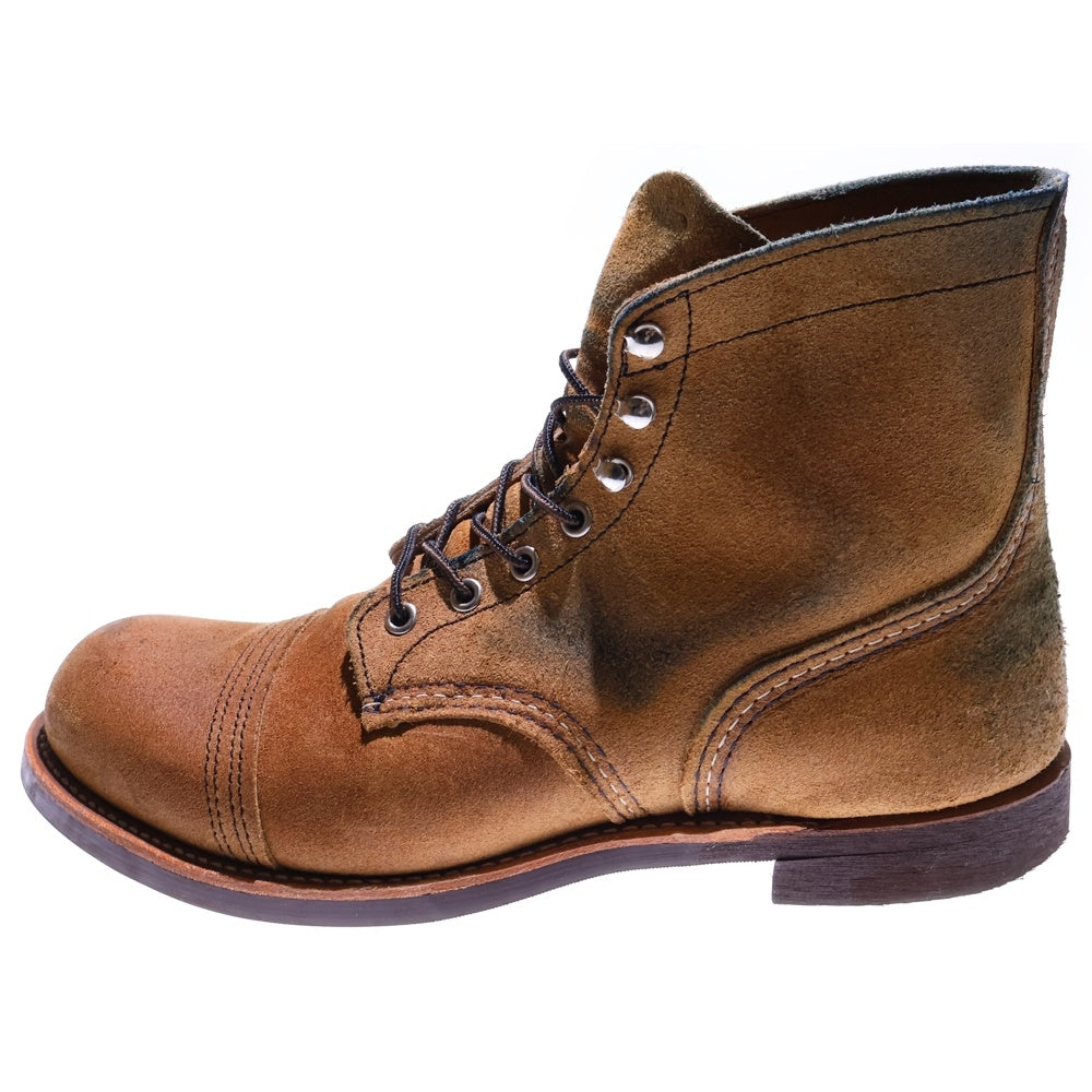 RED WING(レッド ウイング) 8083 Iron Ranger アイアンレンジャー レースアップ スウェードレザーブーツ ブラウン US9.5/27.5cm